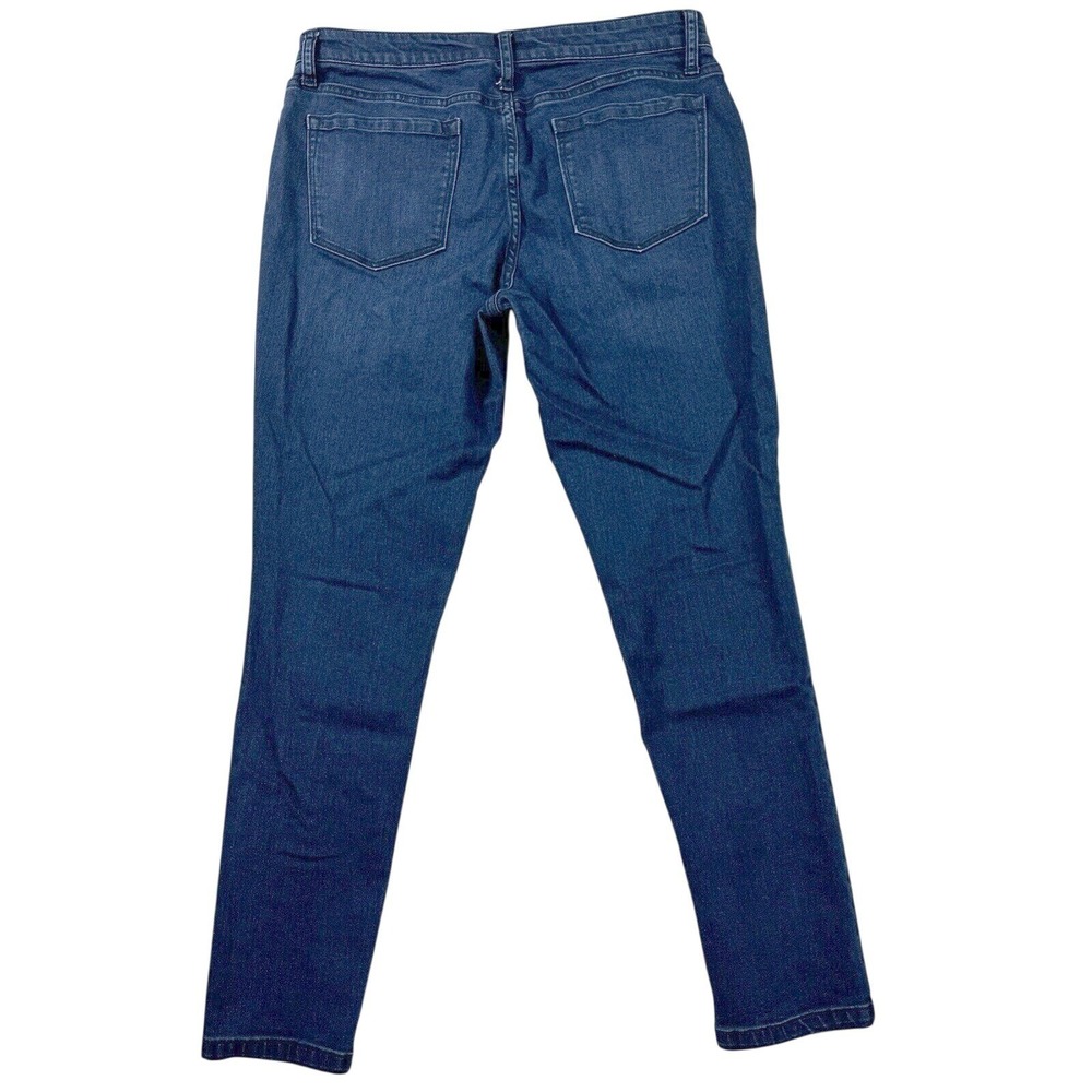 Banana Republic Legging Jeans Women 31/12R Blue Dark Wash Front Zip Skinny Denim - Picture 2 of 8